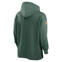 Green Bay Packers Nike 2023 Sideline Lightweight Performance Hooded Top - Green