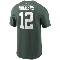 Aaron Rodgers Green Bay Packers Nike Name & Number T-Shirt - Green