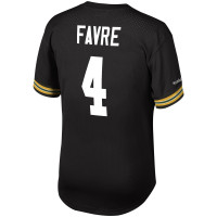 Brett Favre Green Bay Packers Mitchell & Ness Retired Player Name & Number Mesh Top - Black