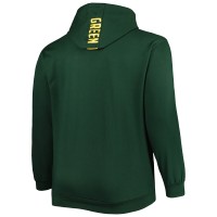 Green Bay Packers Big & Tall Logo Pullover Hoodie - Green