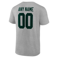 Green Bay Packers Fanatics Branded Team Authentic Custom T-Shirt - Heathered Gray