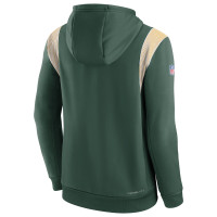 Green Bay Packers Nike Sideline Athletic Stack Performance Pullover Hoodie - Green