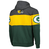 Green Bay Packers Starter Extreme Pullover Hoodie - Green/Heather Charcoal