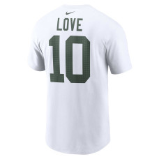 Jordan Love Green Bay Packers Nike  Player Name & Number T-Shirt -  White