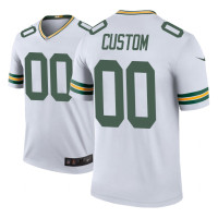 Men Green Bay Packers #00 Custom White Nike legend color rush Jersey - Men's