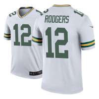 Men Green Bay Packers #12 Aaron Rodgers White Nike legend color rush Jersey - Men's