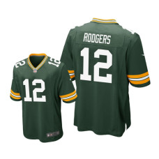 Men Green Bay Packers #12 Green Aaron Rodgers Nike Game Jersey