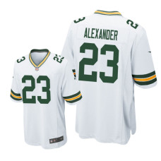 Men Green Bay Packers #23 White Jaire Alexander Nike Game Jersey