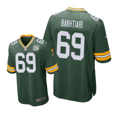 Men Green Bay Packers #69 Green David Bakhtiari Nike Game Jersey