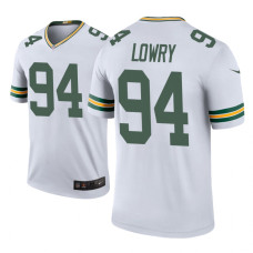 Men Green Bay Packers #94 Dean Lowry White Nike legend color rush Jersey - Men's