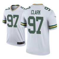 Men Green Bay Packers #97 Kenny Clark White Nike legend color rush Jersey - Men's