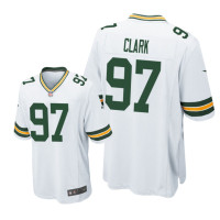 Men Green Bay Packers #97 White Kenny Clark Nike Game Jersey