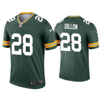 Men Green Bay Packers #28 A.J. Dillon Green Legend Jersey