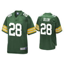 Men Green Bay Packers #28 A.J. Dillon Green Pro Line Jersey