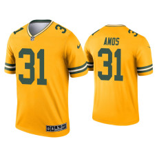 Men Green Bay Packers #31 Adrian Amos Gold Inverted Legend Jersey