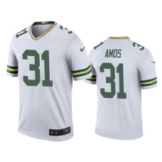 Men Green Bay Packers #31 Color Rush Legend Adrian Amos White Jersey