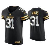 Men Green Bay Packers #31 Adrian Amos Black Golden Edition Elite Jersey