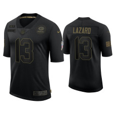 Men Green Bay Packers #13 Allen Lazard Black 2020 Salute to Service Limited Jersey