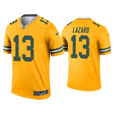 Men Green Bay Packers #13 Allen Lazard Gold Inverted Legend Jersey