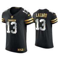 Men Green Bay Packers #13 Allen Lazard Black Golden Edition Elite Jersey