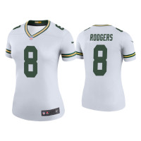 Women Green Bay Packers #8 Color Rush Legend Amari Rodgers White Jersey