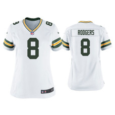 Women Green Bay Packers #8 Amari Rodgers White Game Jersey