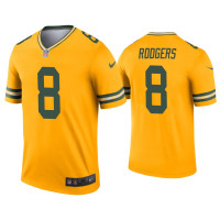 Men Green Bay Packers #8 Amari Rodgers Gold Inverted Legend Jersey