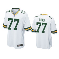 Men Green Bay Packers #77 Billy Turner White Game Jersey