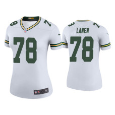 Women Green Bay Packers #78 Color Rush Legend Cole Van Lanen White Jersey