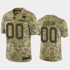 Men Green Bay Packers #00 Custom Nike Salute to Service Limited Jersey - Camo