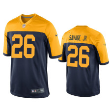 Men Green Bay Packers #26 Darnell Savage Jr. Navy NFL Draft Game Jersey