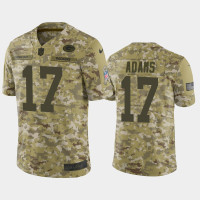 Men Green Bay Packers #17 Davante Adams Nike Salute to Service Limited Jersey - Camo