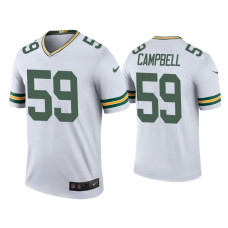 Men Green Bay Packers #59 Color Rush Legend De'Vondre Campbell White Jersey