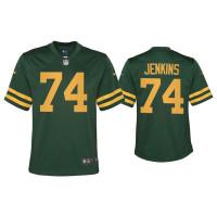 Youth Green Bay Packers #74 Elgton Jenkins Green Alternate Game Jersey