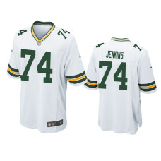 Men Green Bay Packers #74 Elgton Jenkins White NFL Draft Game Jersey