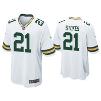 Men Green Bay Packers #21 Eric Stokes White Game Jersey