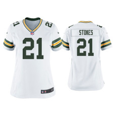 Women Green Bay Packers #21 Eric Stokes White Game Jersey