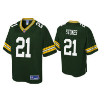 Youth Green Bay Packers #21 Eric Stokes Green Pro Line Jersey