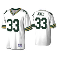 Men Green Bay Packers #33 Aaron Jones White 1996 Legacy Replica Throwback Jersey