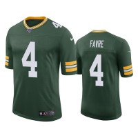 Men Green Bay Packers #4 100th Season Brett Favre Green Limited Jersey