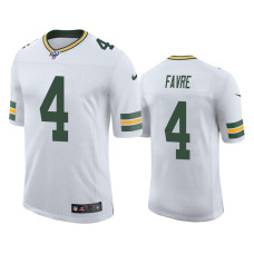 Men Green Bay Packers #4 Brett Favre 100th Season White Vapor Limited Jersey