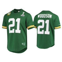 Men Green Bay Packers #21 Charles Woodson Green Super Bowl XLV Jersey