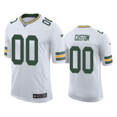 Men Green Bay Packers #00 100th Season Custom White Vapor Limited Jersey