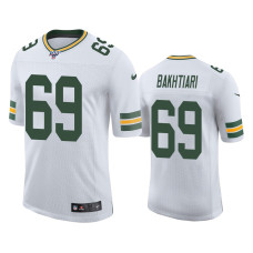 Men Green Bay Packers #69 David Bakhtiari 100th Season White Vapor Limited Jersey