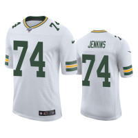 Men Green Bay Packers #74 Elgton Jenkins 100th Season White Vapor Limited Jersey