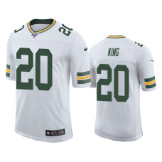 Men Green Bay Packers #20 Kevin King 100th Season White Vapor Limited Jersey