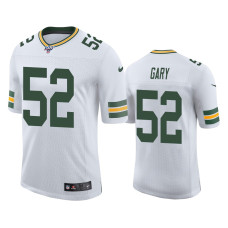 Men Green Bay Packers #52 Rashan Gary 100th Season White Vapor Limited Jersey