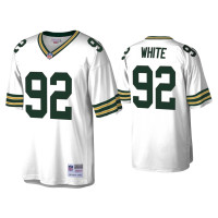 Men Green Bay Packers #92 Reggie White White 1996 Legacy Replica Throwback Jersey