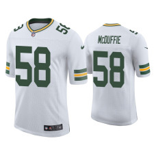 Men Green Bay Packers #58 Isaiah McDuffie Vapor Limited White Jersey