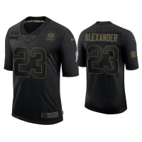 Men Green Bay Packers #23 Jaire Alexander Black 2020 Salute to Service Limited Jersey